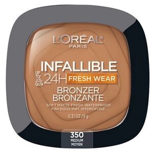 New L’Oréal Infallible 24 Hour Fresh Wear Soft Matte Finish Bronzer Medium 350